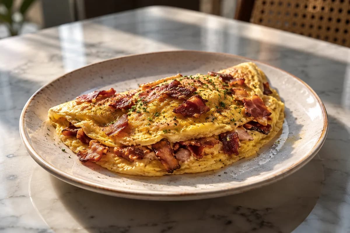 Bacon Omelet at Your Moment Restaurant & Cafe