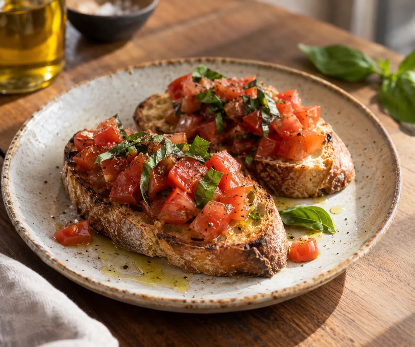 Bruschetta at Your Moment Restaurant & Cafe