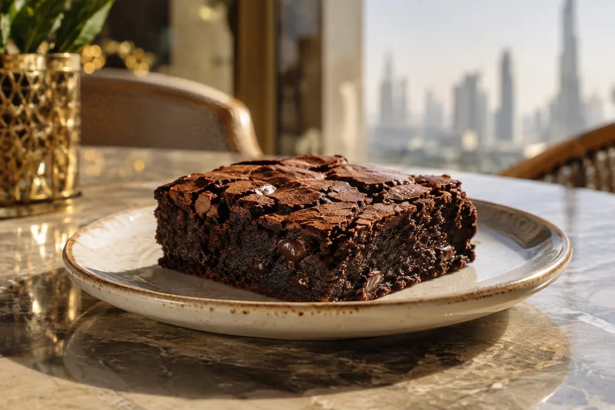 Chocolate Brownie at Your Moment Restaurant & Cafe
