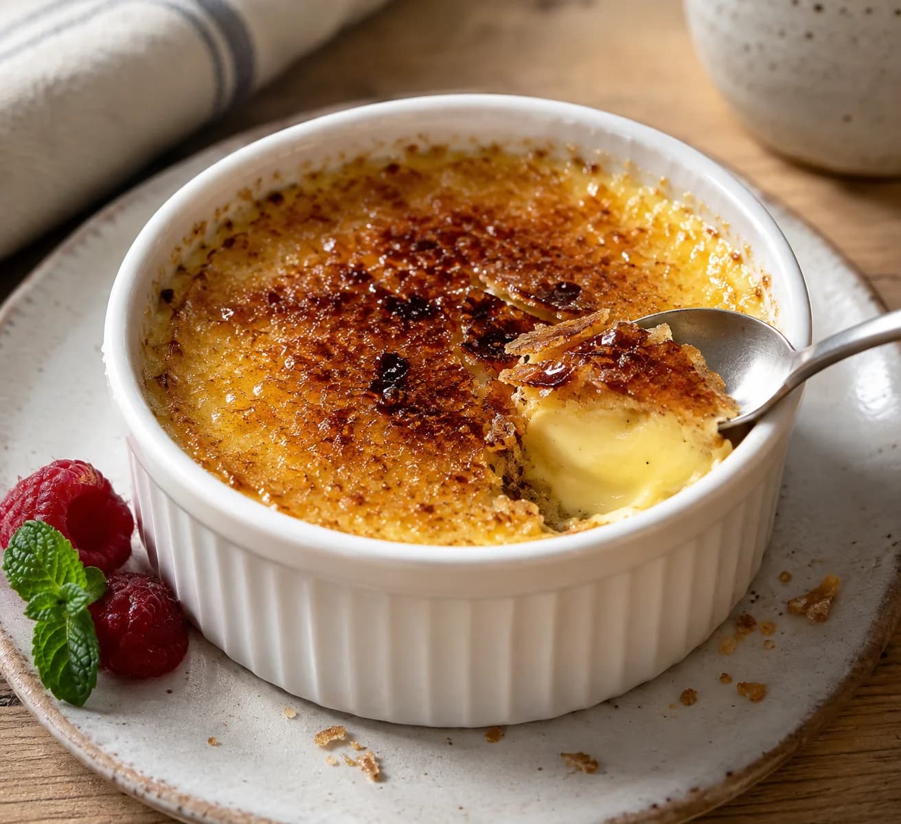 Crème Brûlée at Your Moment Restaurant & Cafe
