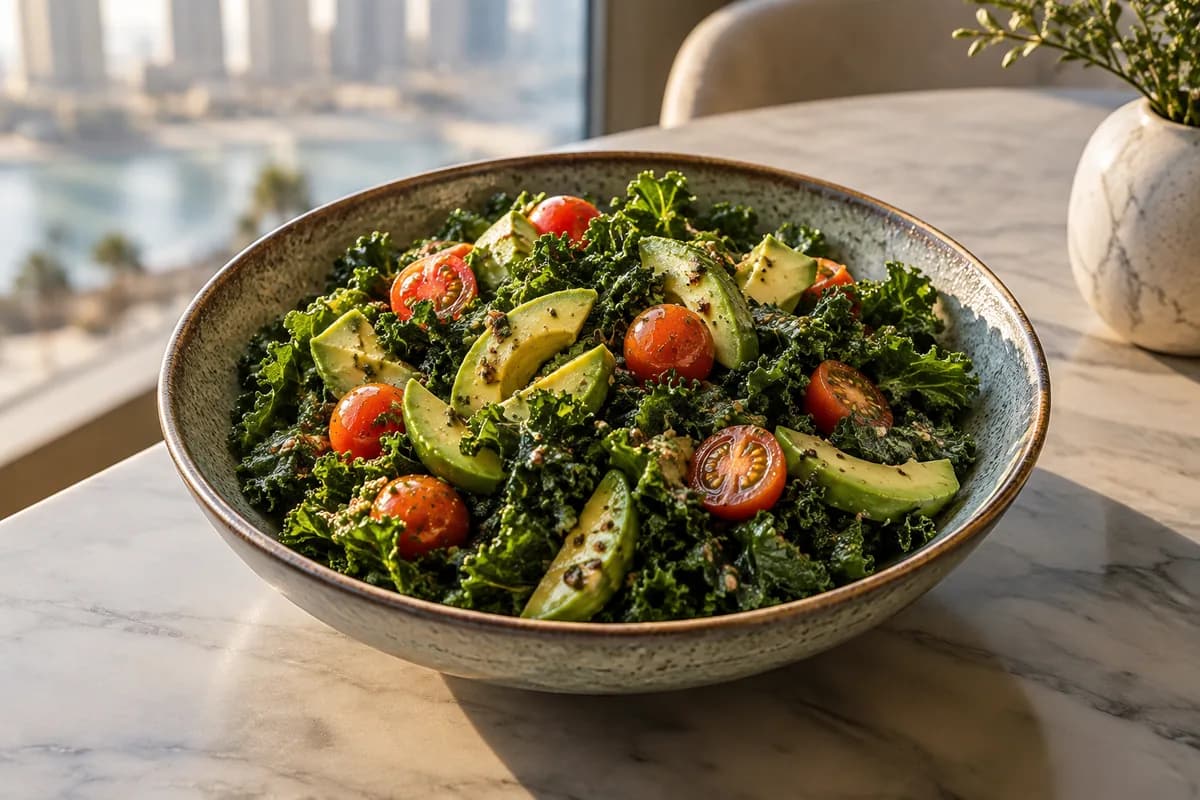 Kale and Avocado at Your Moment Restaurant & Cafe