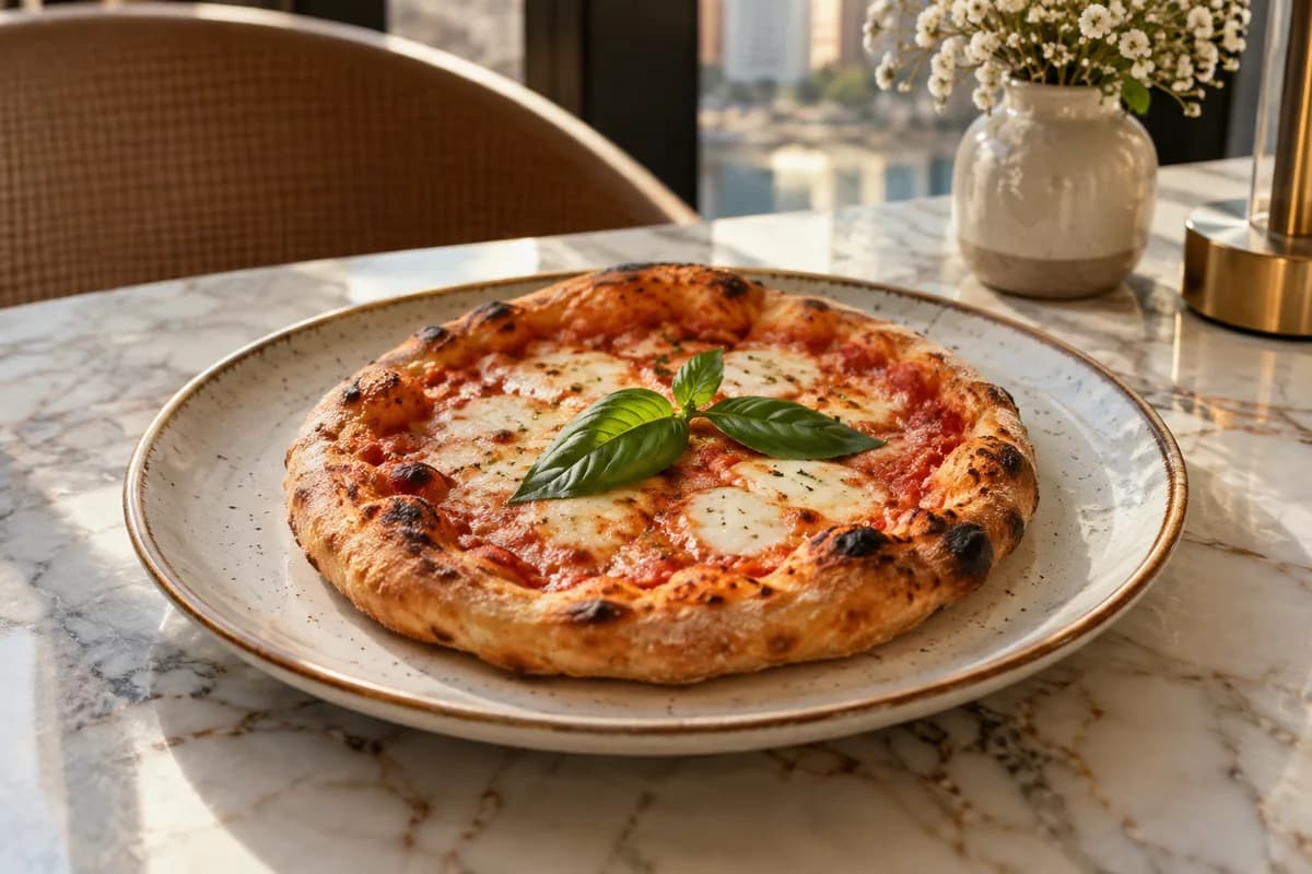 Margherita Mini Pizza at Your Moment Restaurant & Cafe