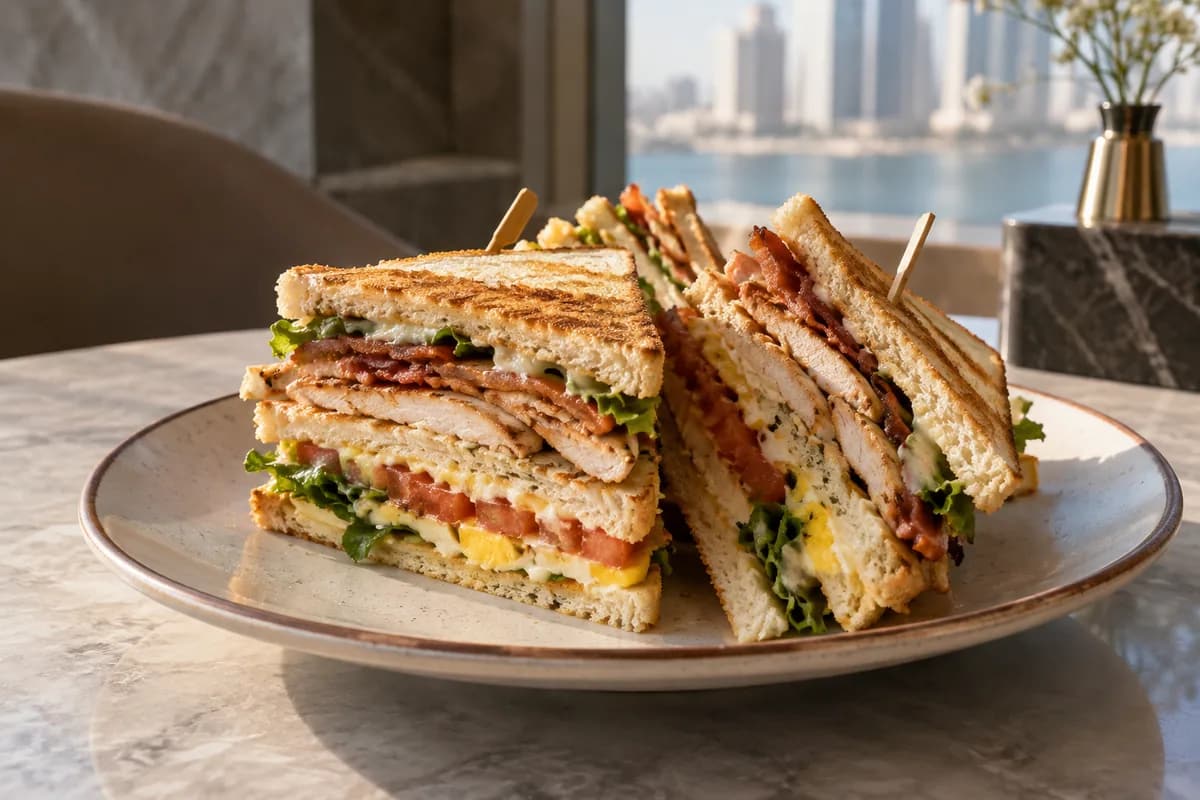 Moment Club Sandwich at Your Moment Restaurant & Cafe