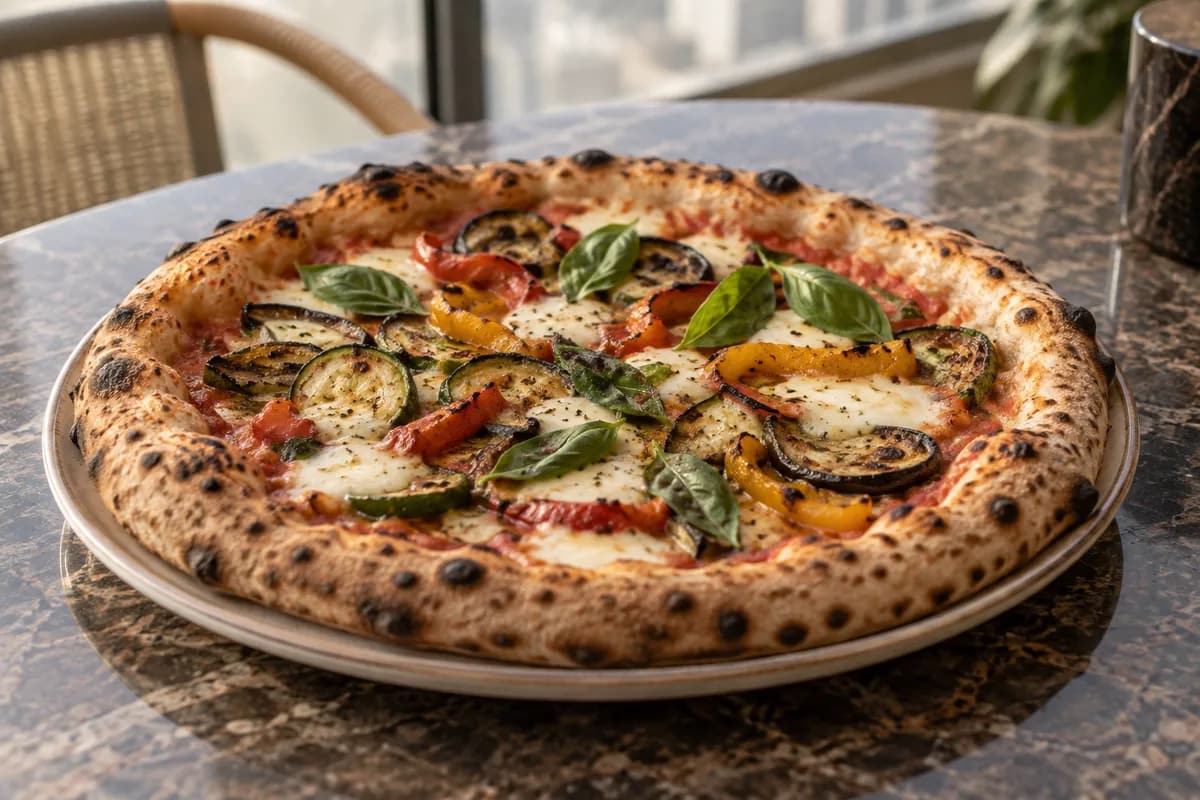 Neapolitan Veg Pizza at Your Moment Restaurant & Cafe