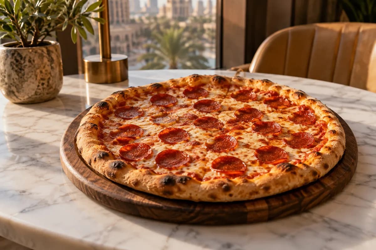 Pepperoni Pizza at Your Moment Restaurant & Cafe