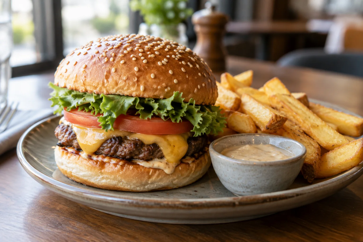 Illustrative food photograph of Moment Original Burger